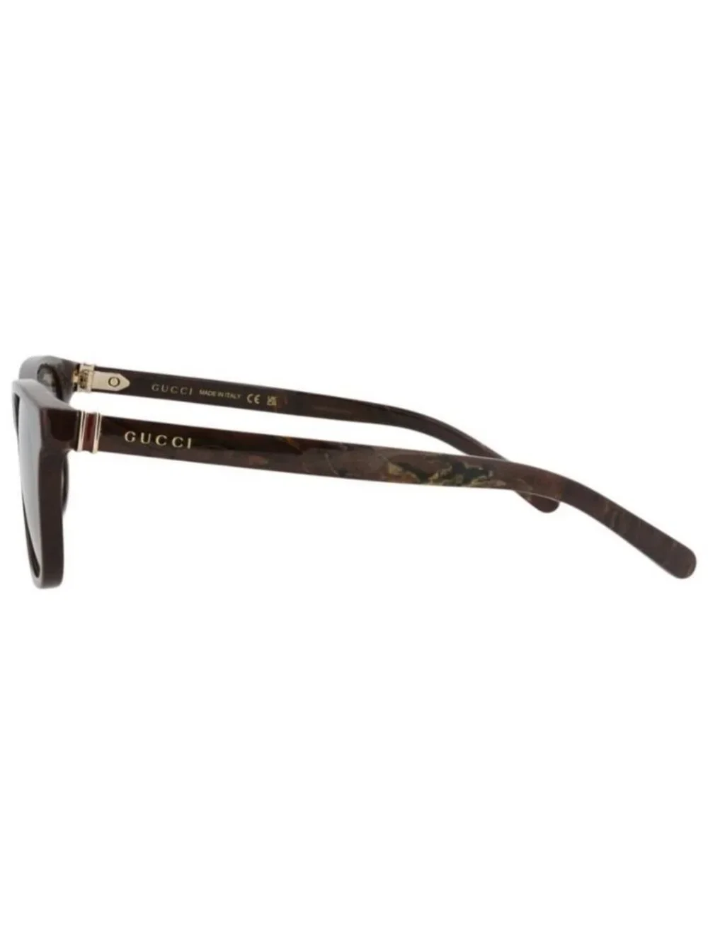 New Gucci Mens Square/Rectangle Brown Brown Grey Fashion Designer Sunglasses